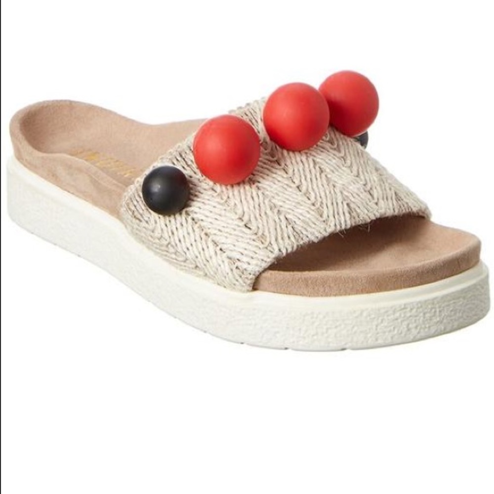 INUIKII Rafia Pearl Sandals